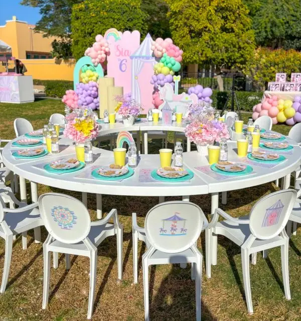 Chaise enfant blanche Candy – Image 2