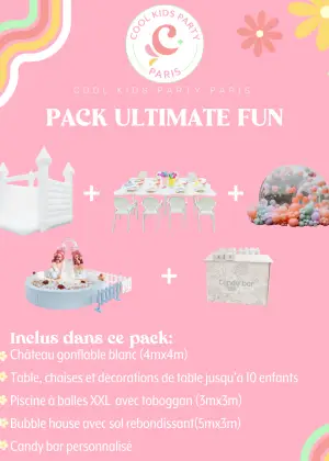 location bubble house, chateau enfant, pack ultimate fun
