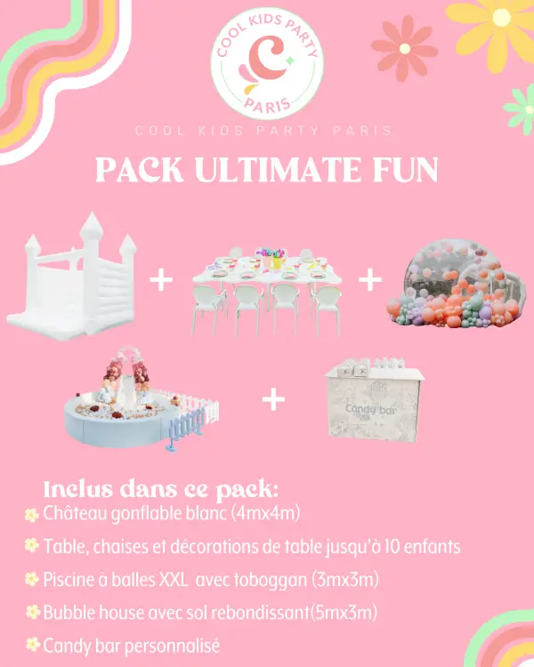 location bubble house, chateau enfant, pack ultimate fun